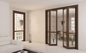 Porte interne linea Elegance, vetro Tiffany. Azienda Foa S.r.l.