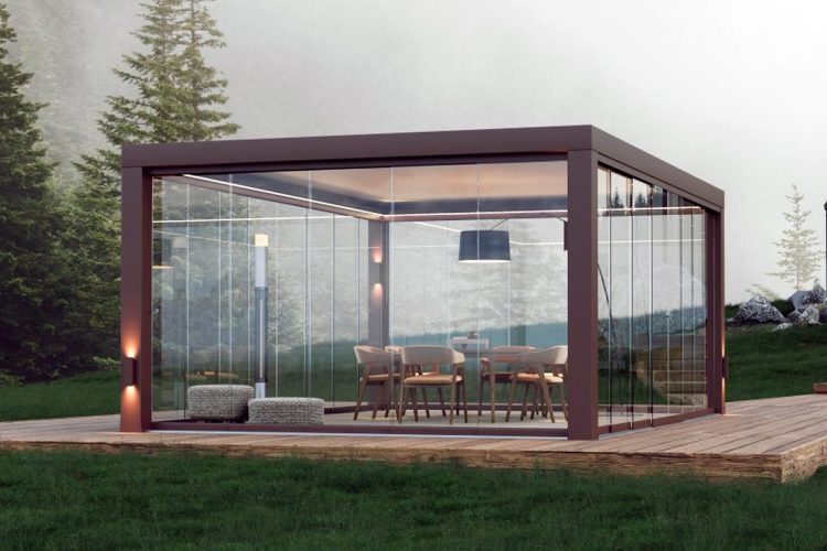 Pergola bioclimatica R600 Pergoklima. BT Group S.r.l.