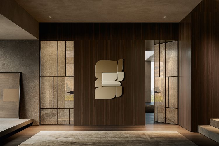 Porta a battente in vetro, Collezione Manhattan. Henry Glass S.r.l.