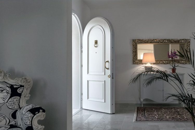 Porta blindata ad arco romano, collezione Evolution