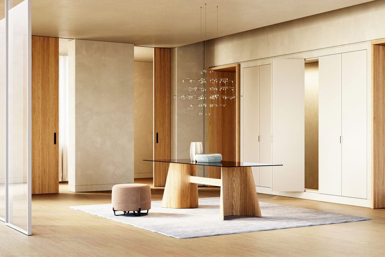 Porta scorrevole collezione Scenario Lignum. FerreroLegno S.p.A.