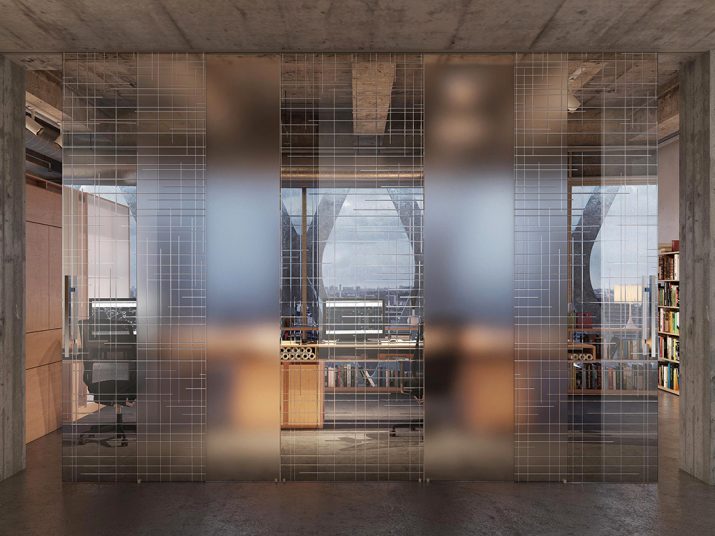 Porte in vetro.Porta in vetro tutta altezza. Modello Space trasparente. Azienda Foa Porte S.r.l.
